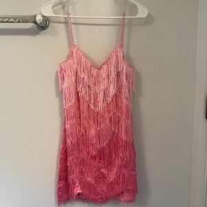 NWT Dolls Kill Pink Flapper Dress Costume ✨